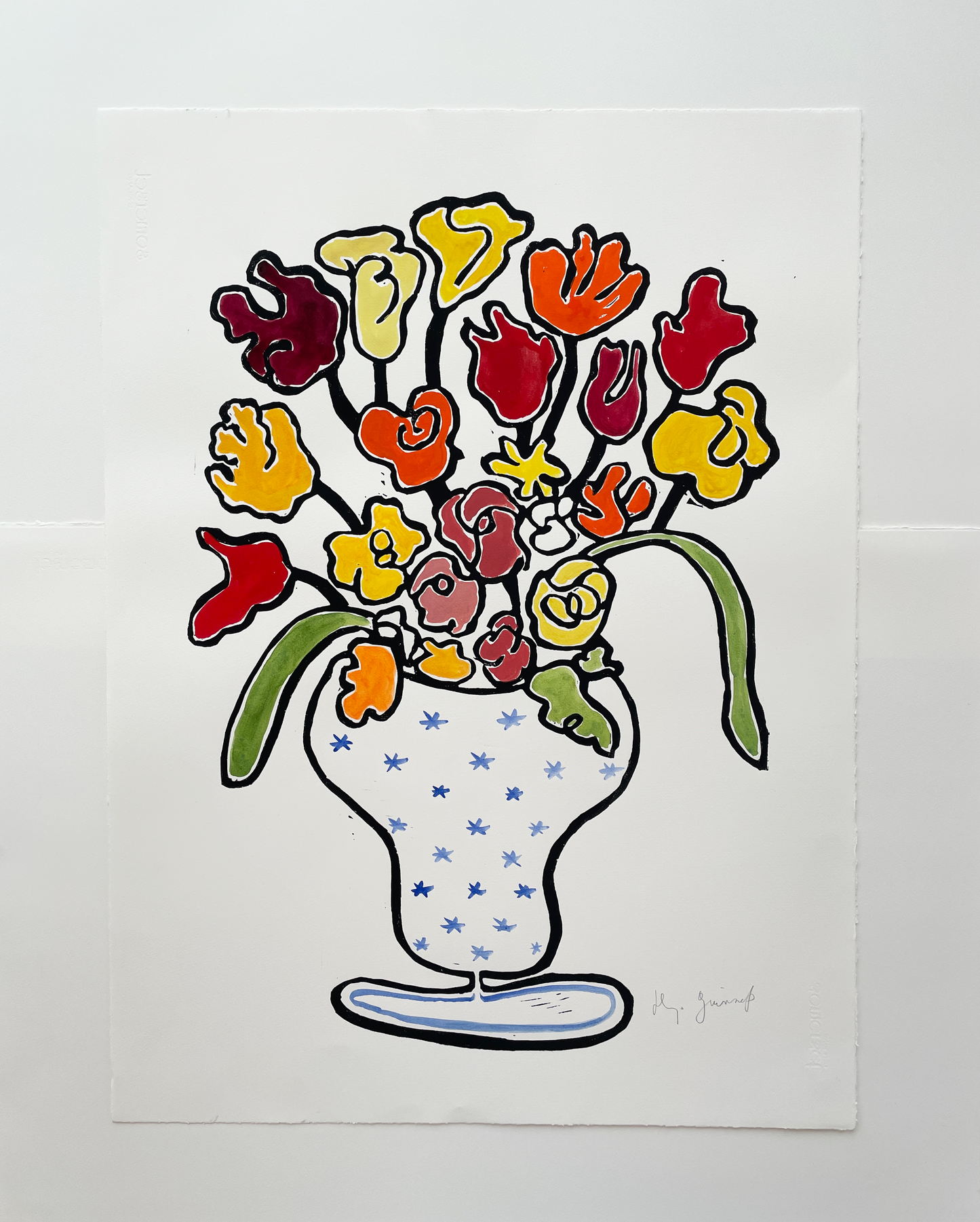 Blue Star Vase