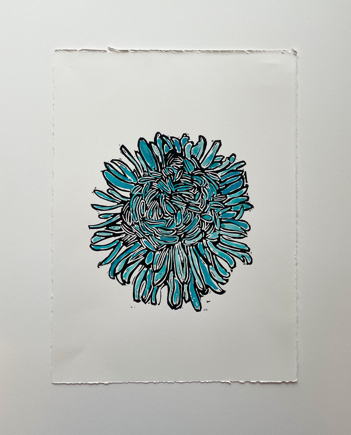 Blue flower head