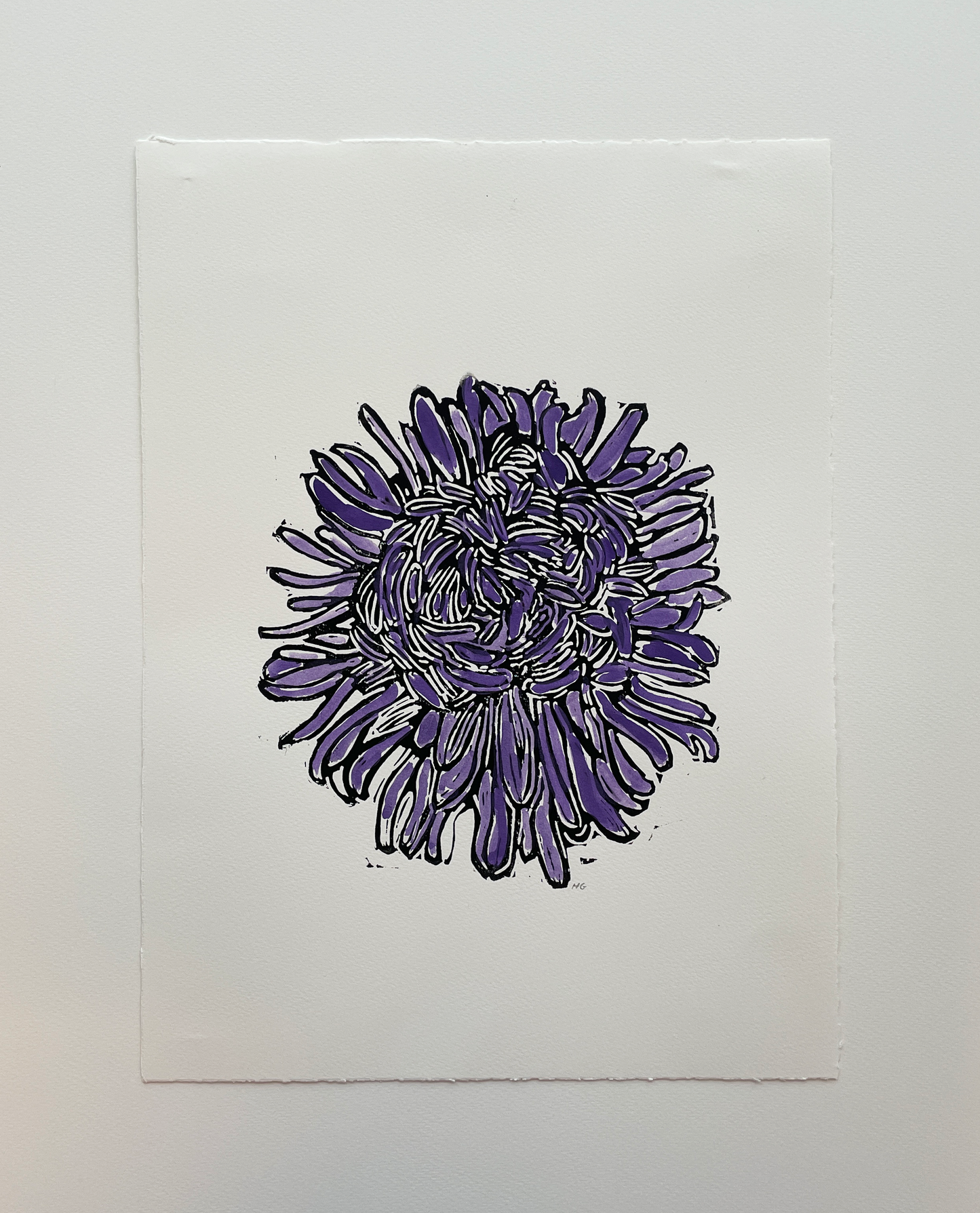 Purple flower head