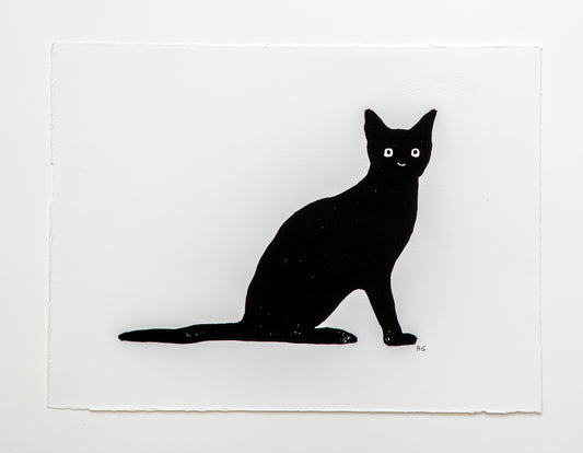 Black Cat With Flat Tail