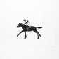Racehorse With Jockey